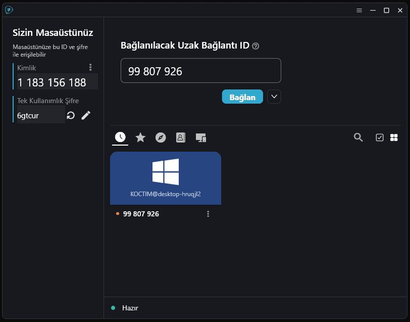 LotusDesk remote support interface